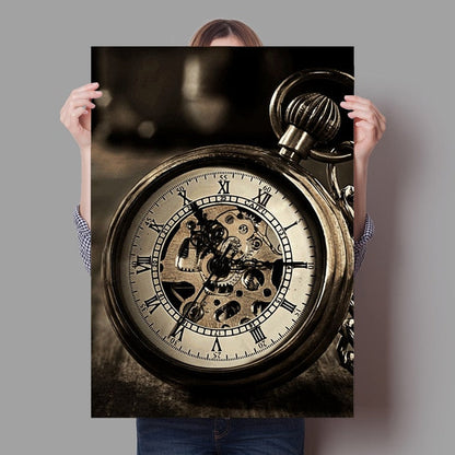 Retro Luxurious Mechanical Watch Canvas Art