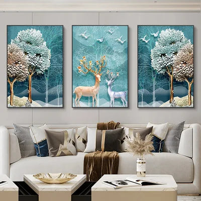 3Pcs Nordic Charm Canvas Wall Art