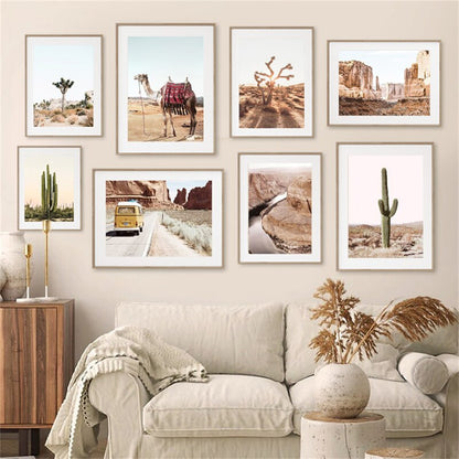 Desert Landscape Cactus Canvas Art