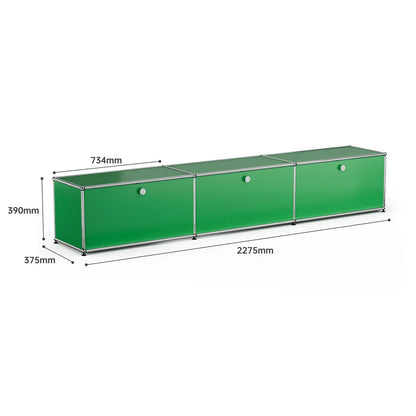 USM Haller Green Modular Storage Cabinet Replica