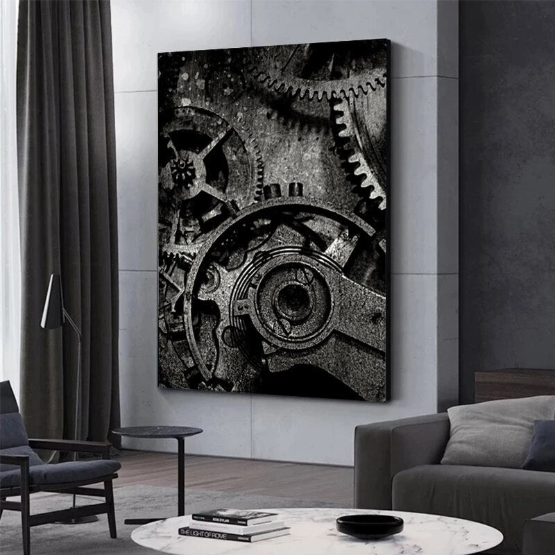 Retro Luxurious Mechanical Watch Canvas Art