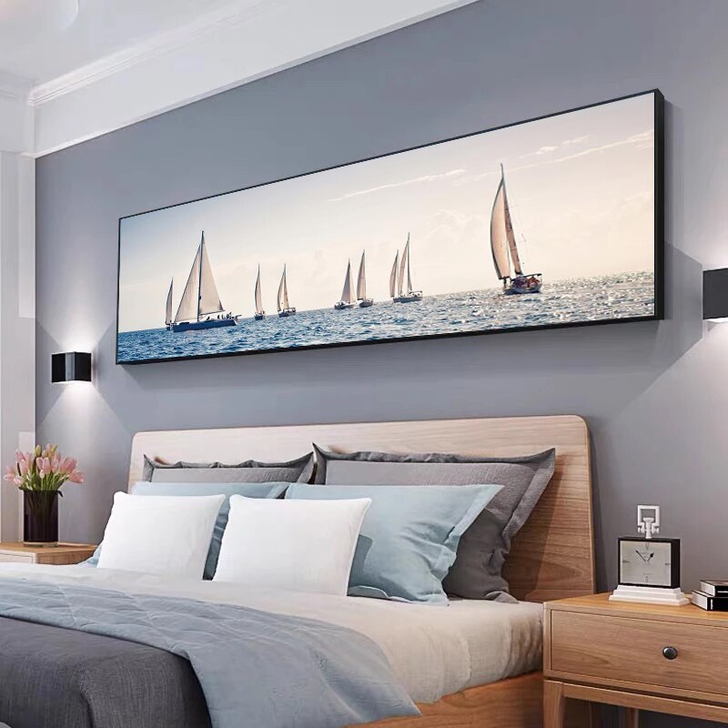 Sailing Boat Seascape Canvas Art