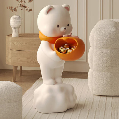 Cute Bear Snacks Storage Floor Ornament