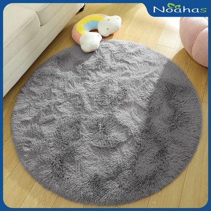 Noahas Round Fluffy Large Area Rug