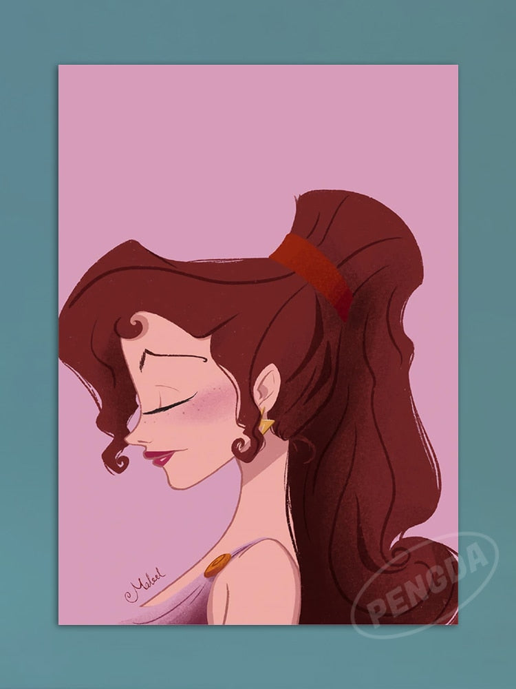 Cartoon Princess Canvas Art