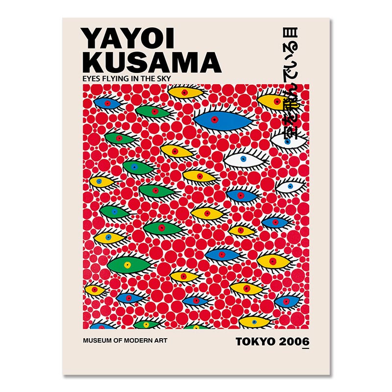 Yayoi Kusama Exhibition Canvas Art