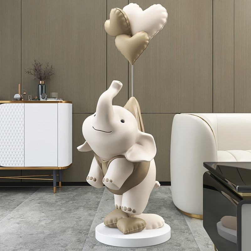 Cute Elephant Balloon Statue