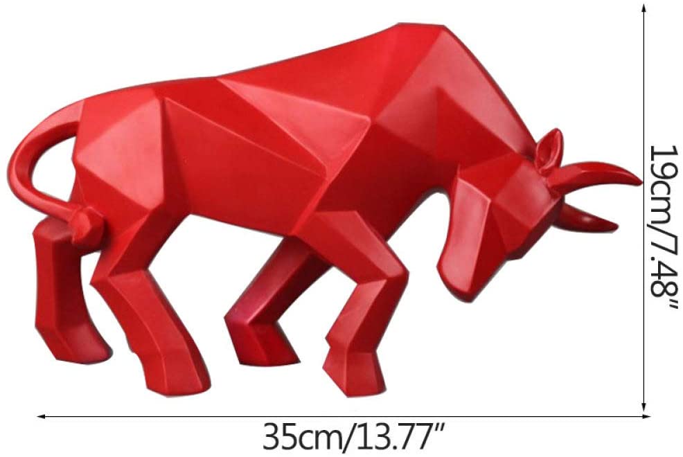 Geometric Bull Statue