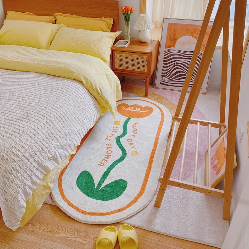 Flower Long Soft Rug