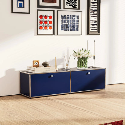 USM Haller Blue Modular Storage Cabinet Replica