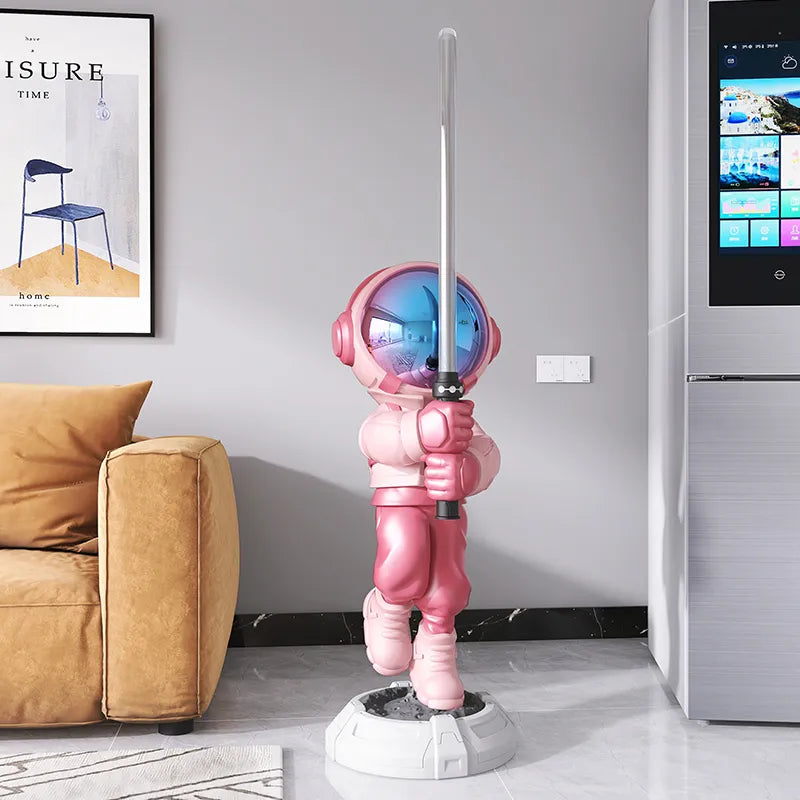 Lightsaber Astronaut Floor Ornament Statue