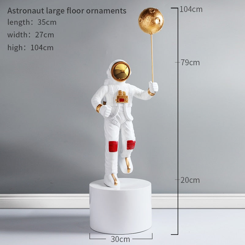 Astronaut Planet Balloon Statue