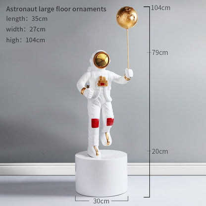 Astronaut Planet Balloon Statue