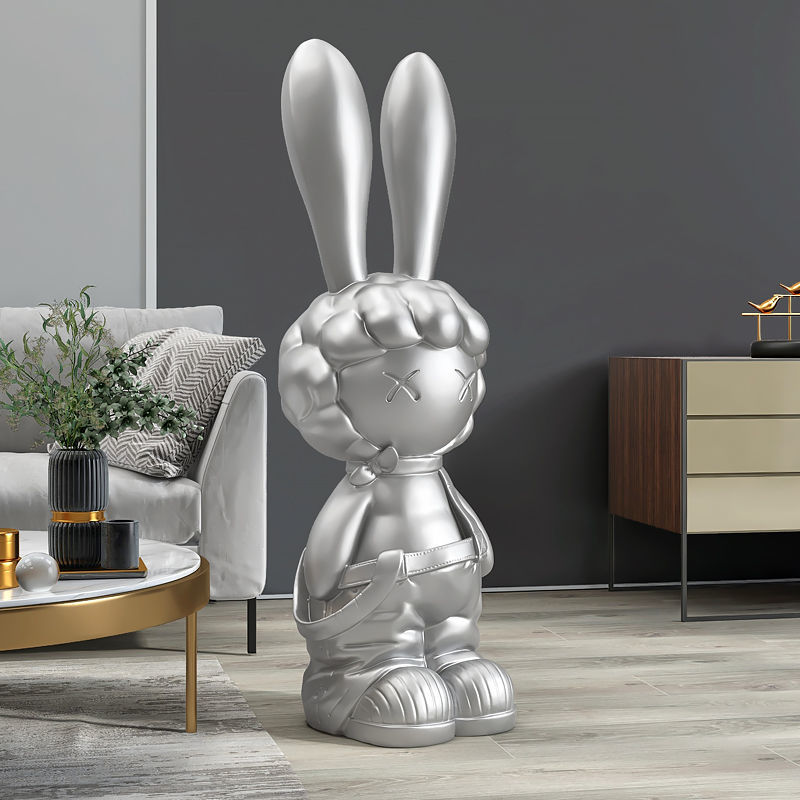 Bunny Rabbit Large Floor Statue