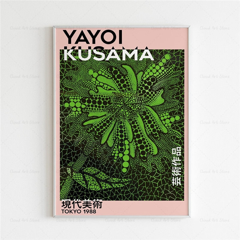 Yayoi Kusama Exhibition Wall Art Canvas