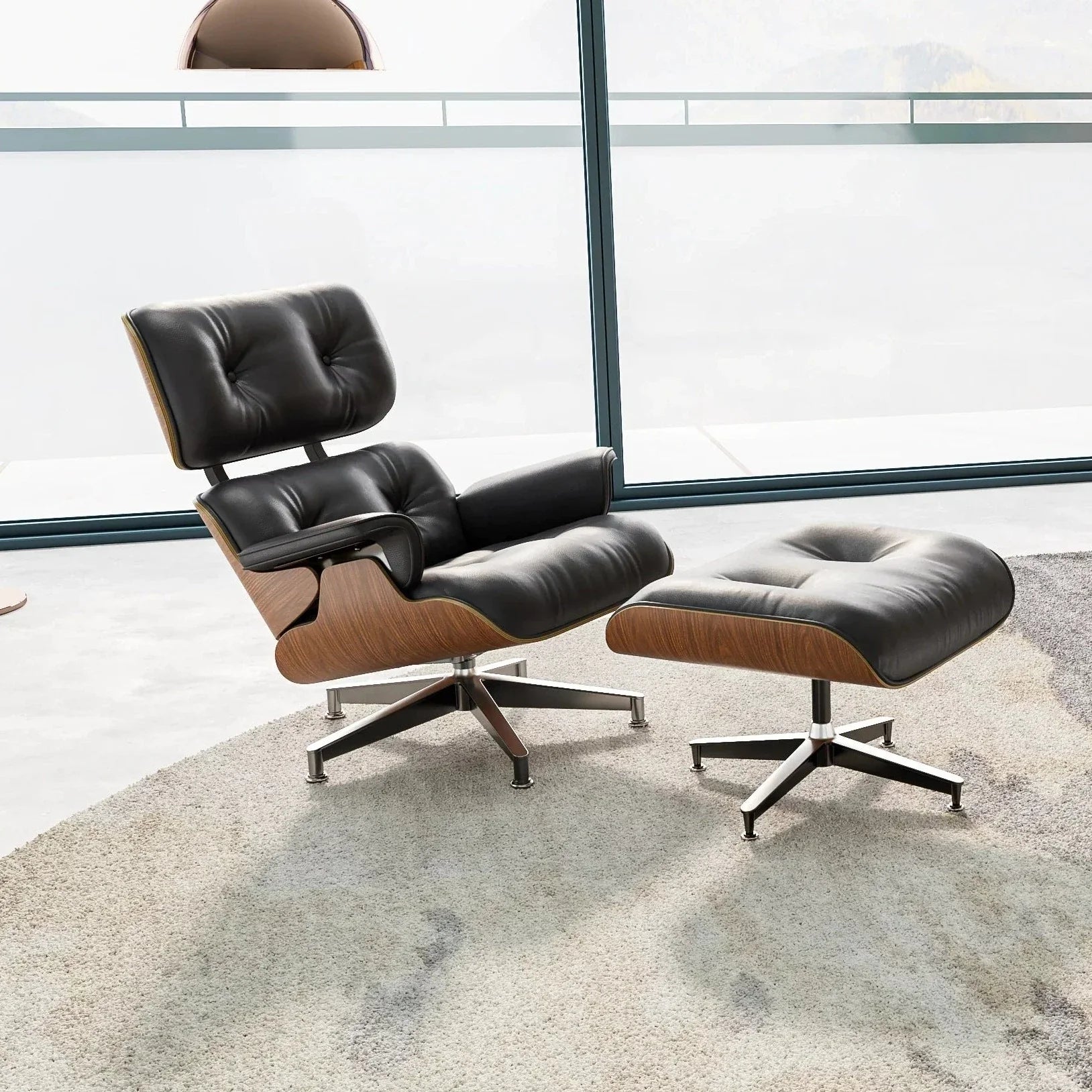 Eames Lounge Chair and Ottoman (Tall Version)