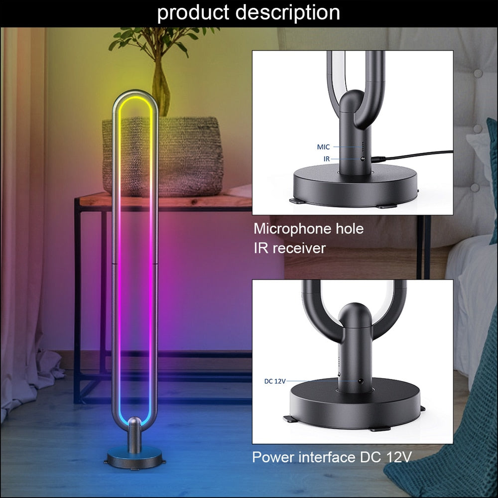 LED Floor Vertical Lamp RGB