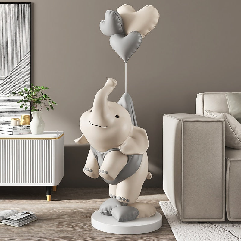 Cute Elephant Balloon Statue