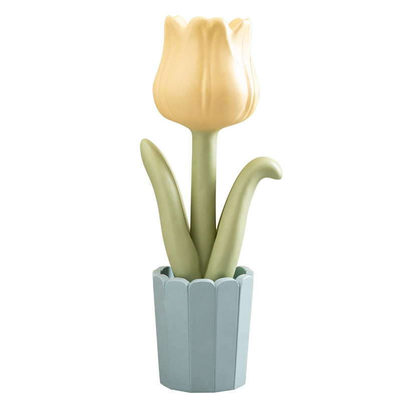 Tulip Flower Storage Floor Ornament Statue