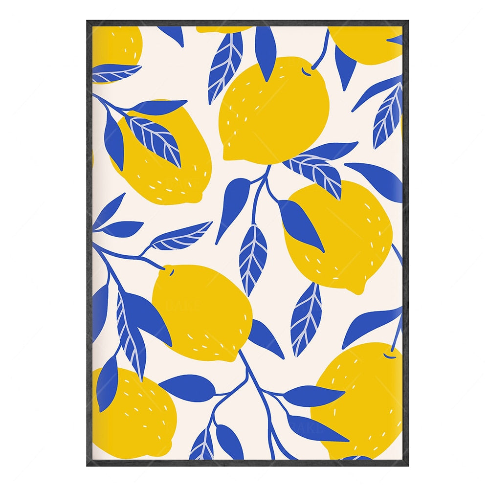 Fruit Lemon Orange Papaya Canvas Art