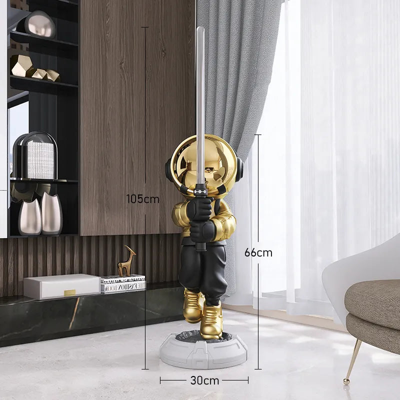 Lightsaber Astronaut Floor Ornament Statue