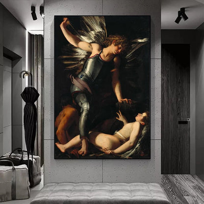 The Divine Eros Defeats the Earthly Eros Canvas Art