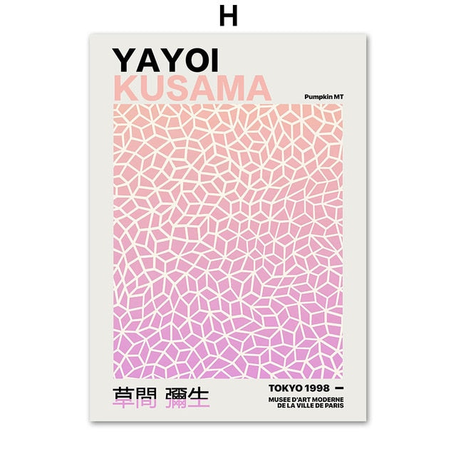 Abstract Yayoi Kusama Gallery Wall Art Canvas