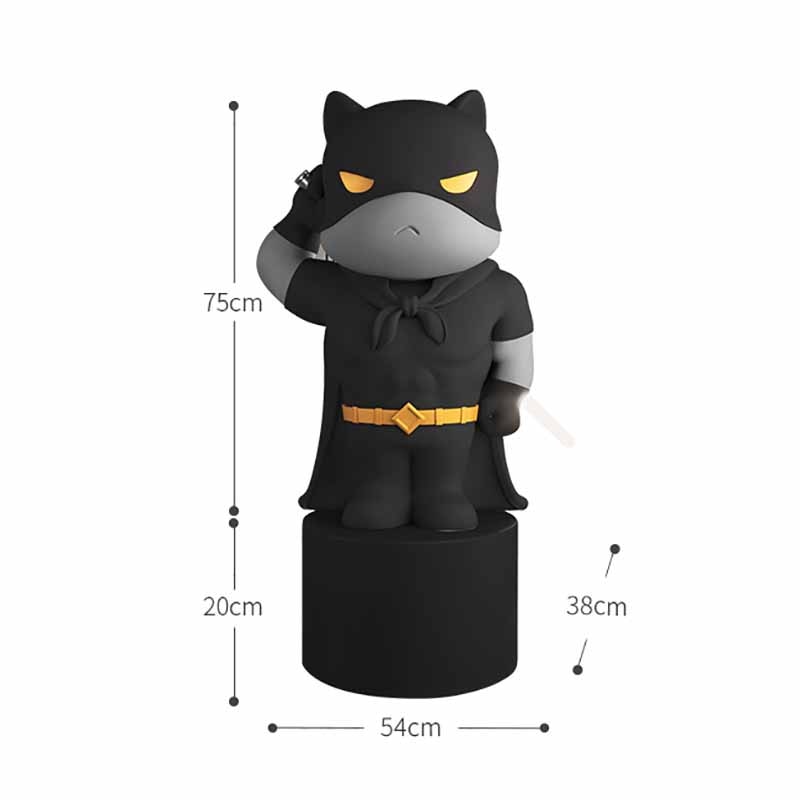 Cute Batman with Light Saber Statue