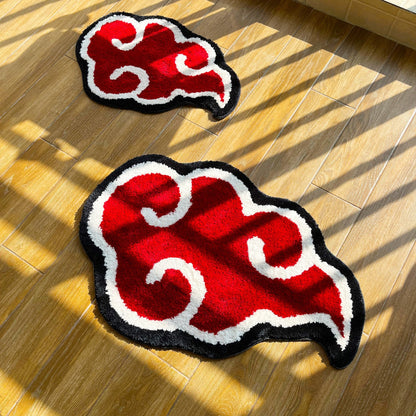 Japanese Anime Red Cloud Rug