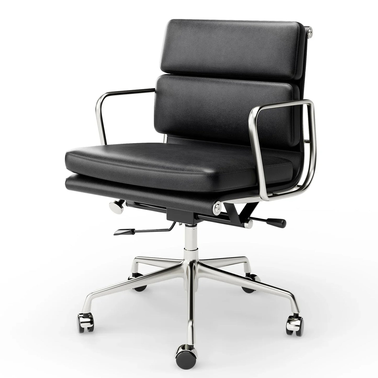 Eames Soft Pad Office Chair with Genuine Leather