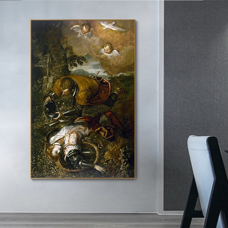 Tancred Baptizing Clorinda Canvas Art