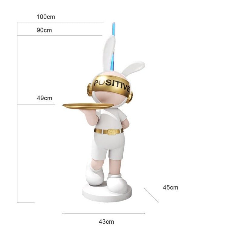 Rabbit Bunny Light Saber Statue