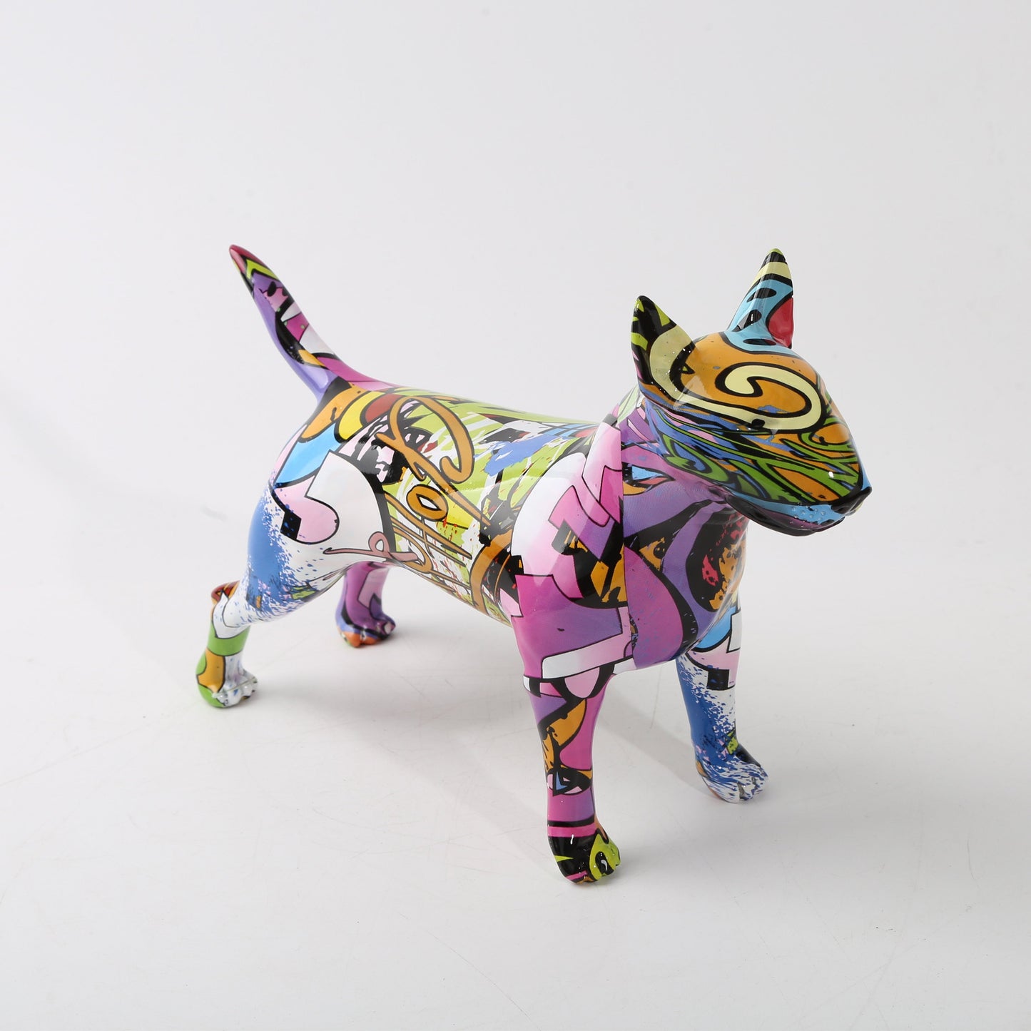 Graffiti Bullterrier Resin Statue