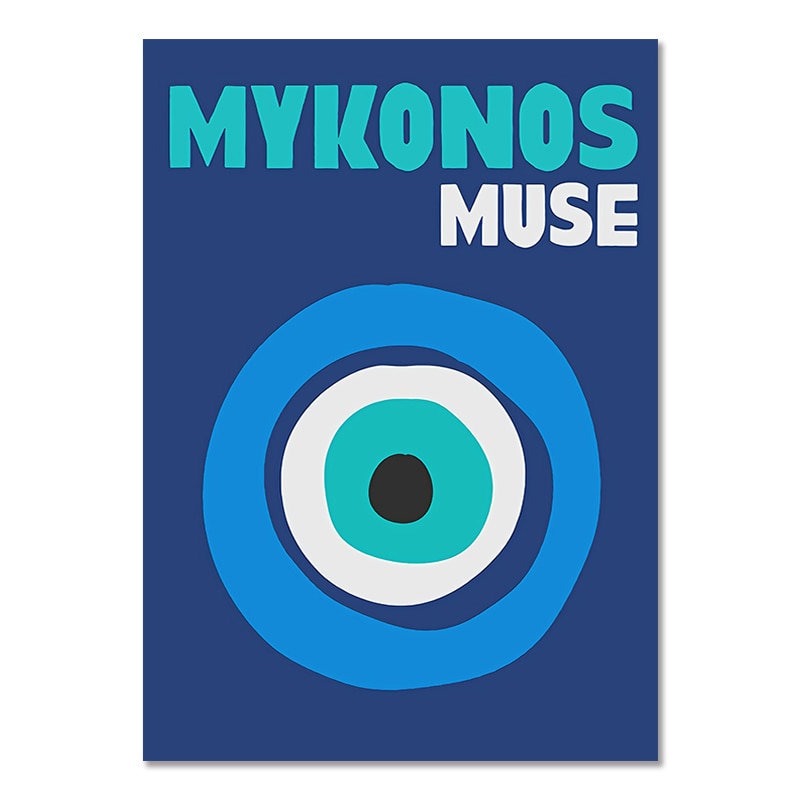 Ibiza Mykonos Muse Eye Tulum Coral Flower Canvas Art