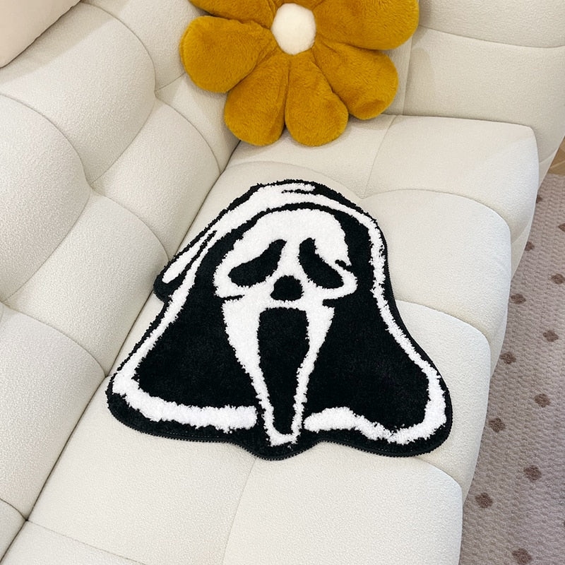 Ghost Face Scream Tufted Rug