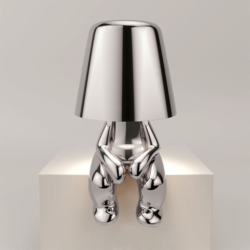 Little Man Thinker Lamp