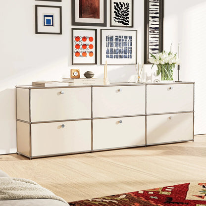 USM Haller White Modular Storage Cabinet Replica