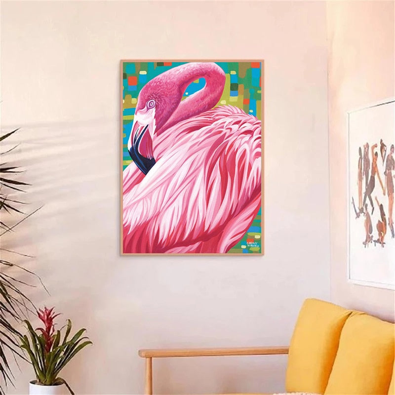 Pink Flamingo Canvas Art