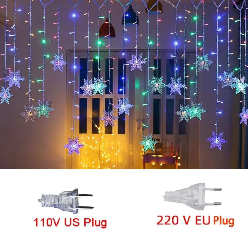 Christmas Snowflakes LED String Lights