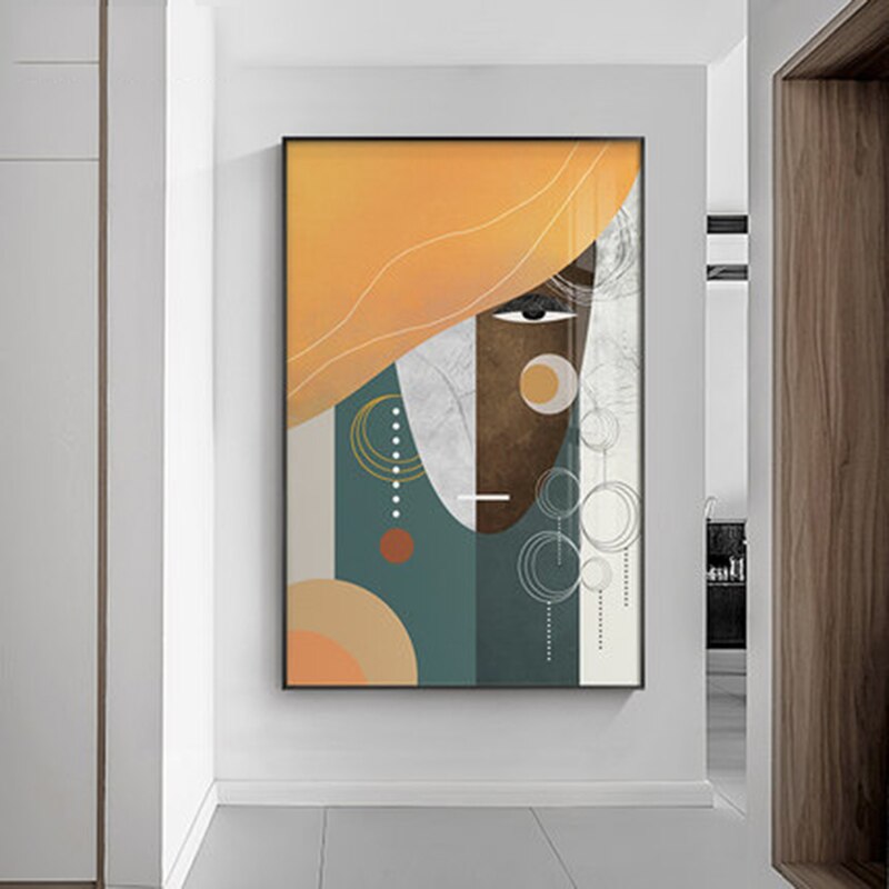 Picasso Color Line Woman Canvas Art