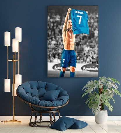 Football Legend CR7 Cristiano Ronaldo Canvas Art