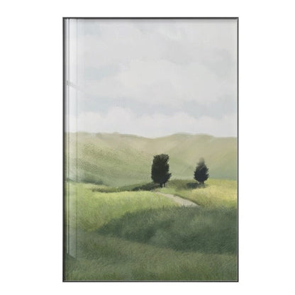 Grass Mountain Landscape Canvas Art