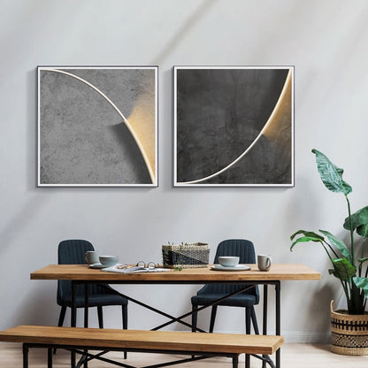 Abstract Industrial Line Canvas Art