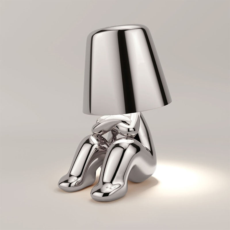 Little Man Thinker Lamp