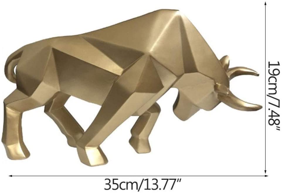 Geometric Bull Statue