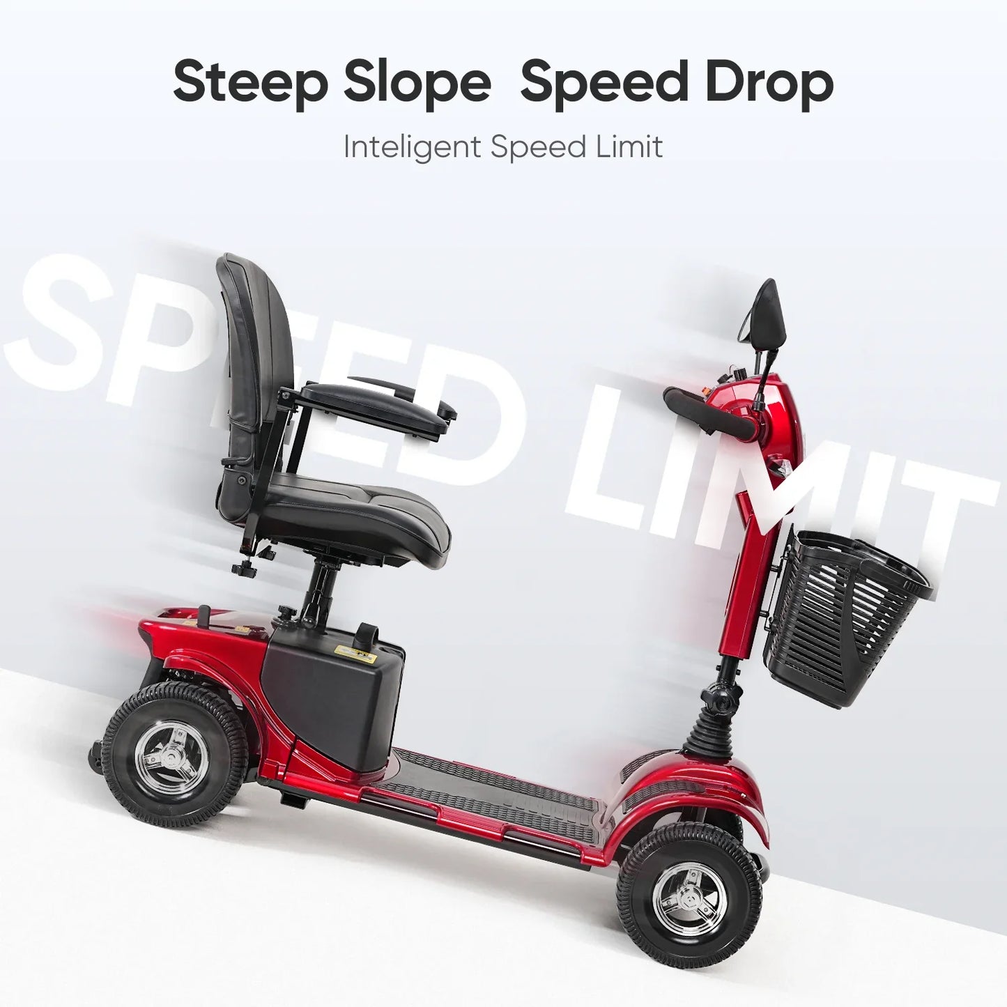 4 Wheel Folding Mobility Electric Powered Scooter for Seniors