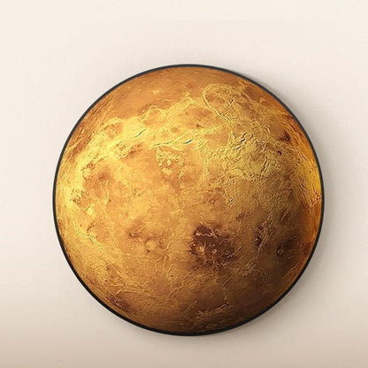 Planet Round Canvas Art