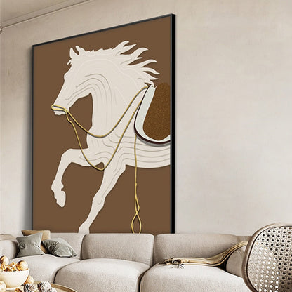 Minimalist Horse Canvas Art