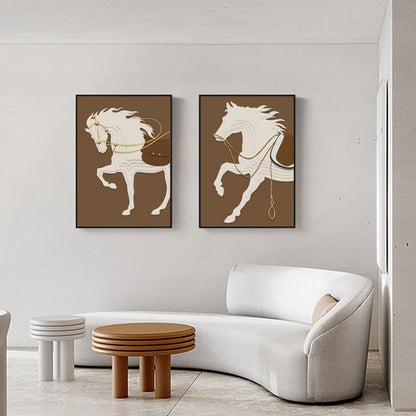 Minimalist Horse Canvas Art