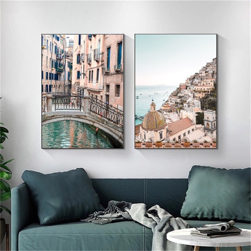 Venice Arch Bridge Canvas Art